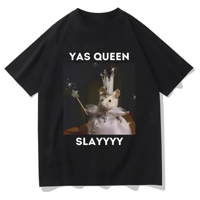 Queen Street Fashion - Sad Hamster T-shirt Funny Yas Queen