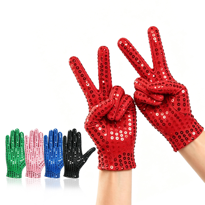 Street Fashion Gloves - Festival Sequin Gloves for Men and