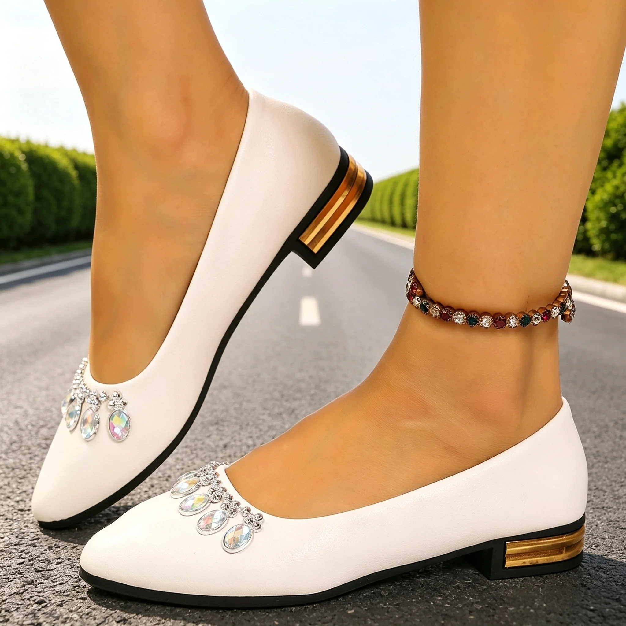 Street Fashion Ladies - Women Flats Pointed Toe Ballet Shoes