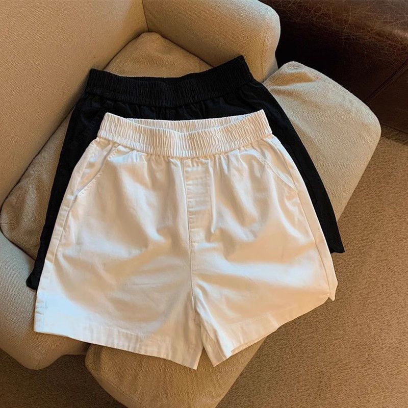 Korean Street Fashion Female - High Waist Cotton Shorts Women Summer