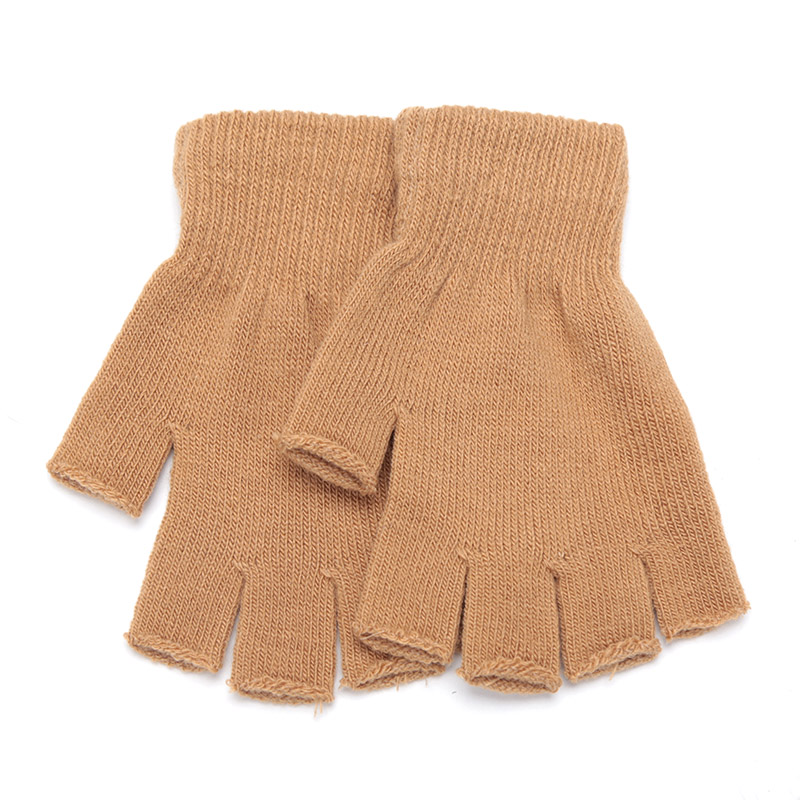 Unisex Black Half Finger Finge - Street Fashion Gloves 评论和价格