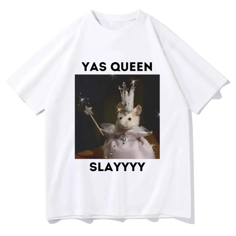 Sad Hamster T-shirt Funny Yas  - Queen Street Fashion 评论和价格
