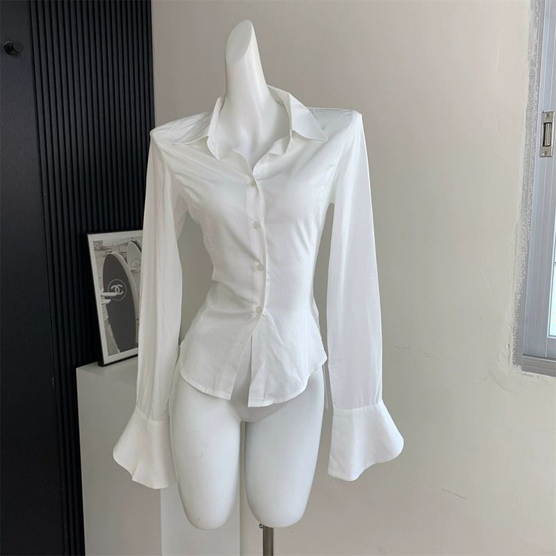 Gidyq Women Black Bandage Shir - Street Fashion In Korea 评论和价格