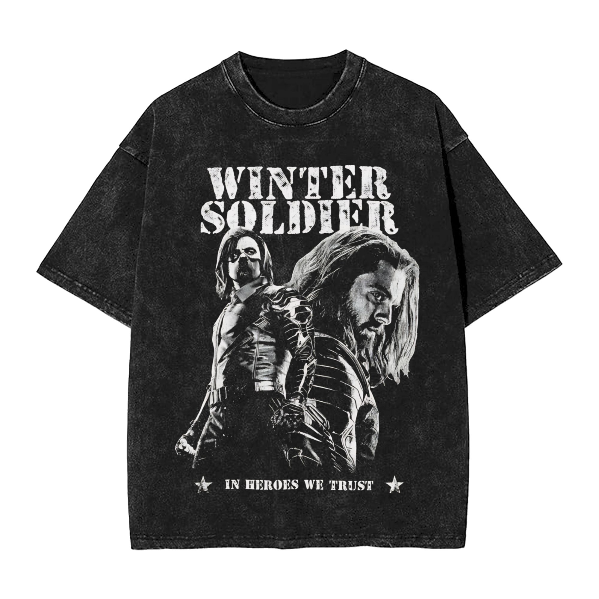 Harajuku Washed Shirt Soldier  - Street Fashion Outfit For Men 评论和价格