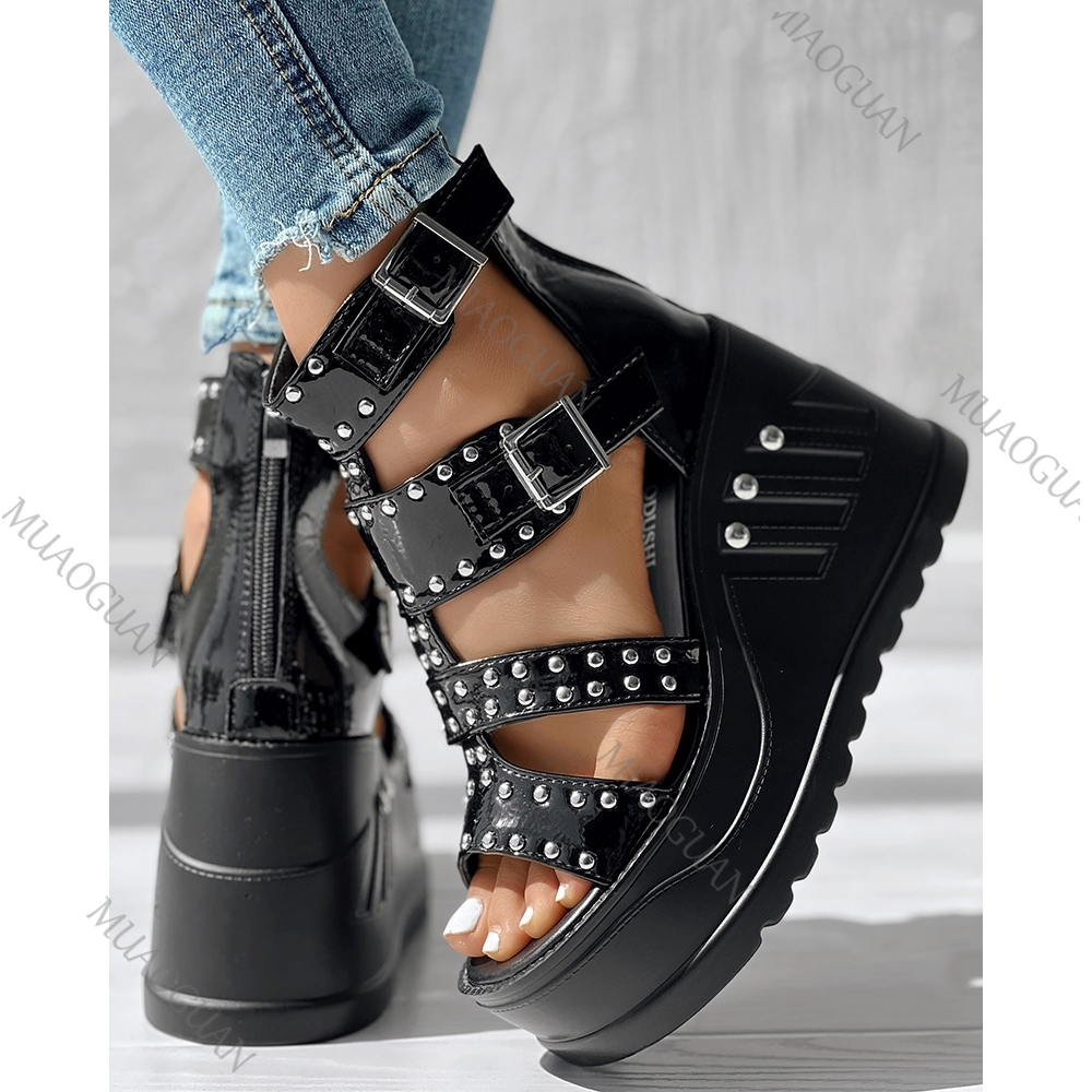 Fashion Women Peep Toe Black S - Street Fashion Ladies 评论和价格