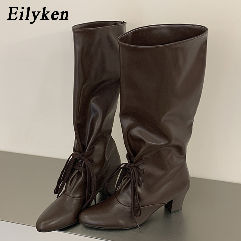 Eilyken Winter Fashion Lace Up - Street Fashion Ladies 评论和价格