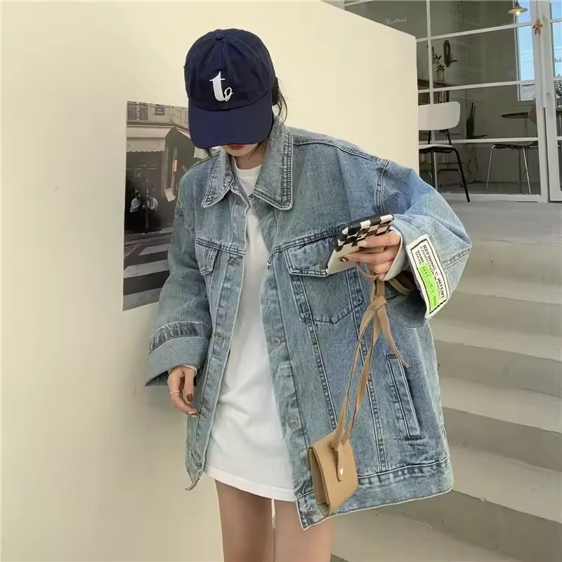 2025 New Fashion Denim Jacket  - Korean Street Fashion Female 评论和价格
