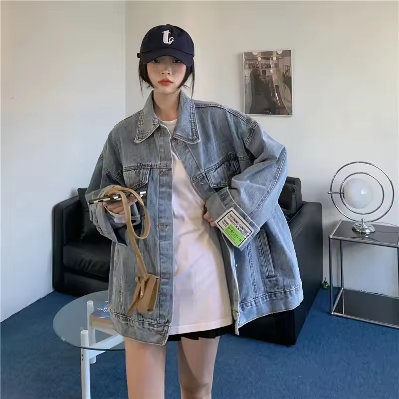 2025 New Fashion Denim Jacket  - Korean Street Fashion Female 评论和价格