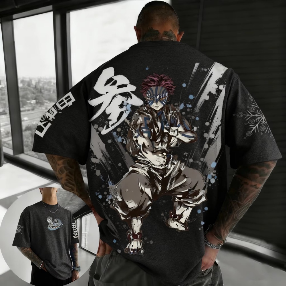 Summer Plus Size Demon Slayer  - Street Fashion In Japan 评论和价格