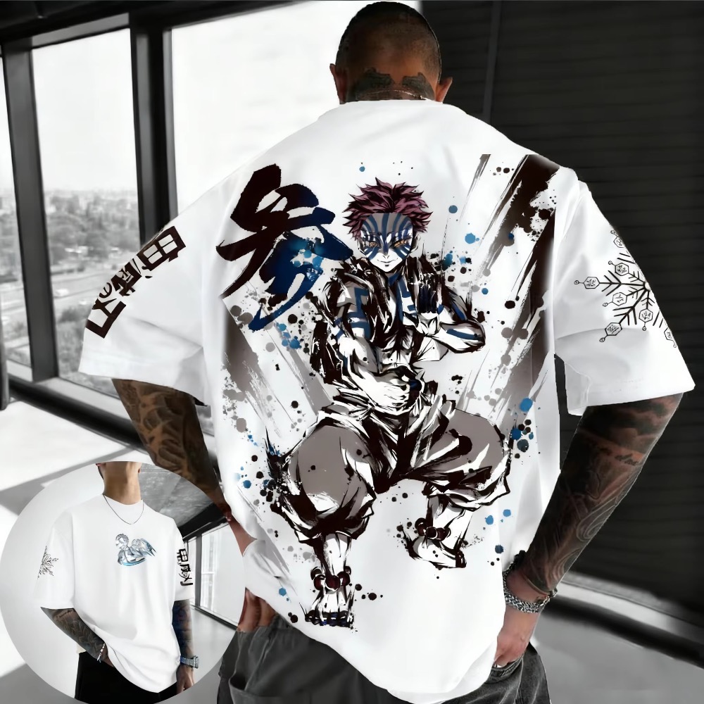 Summer Plus Size Demon Slayer  - Street Fashion In Japan 评论和价格