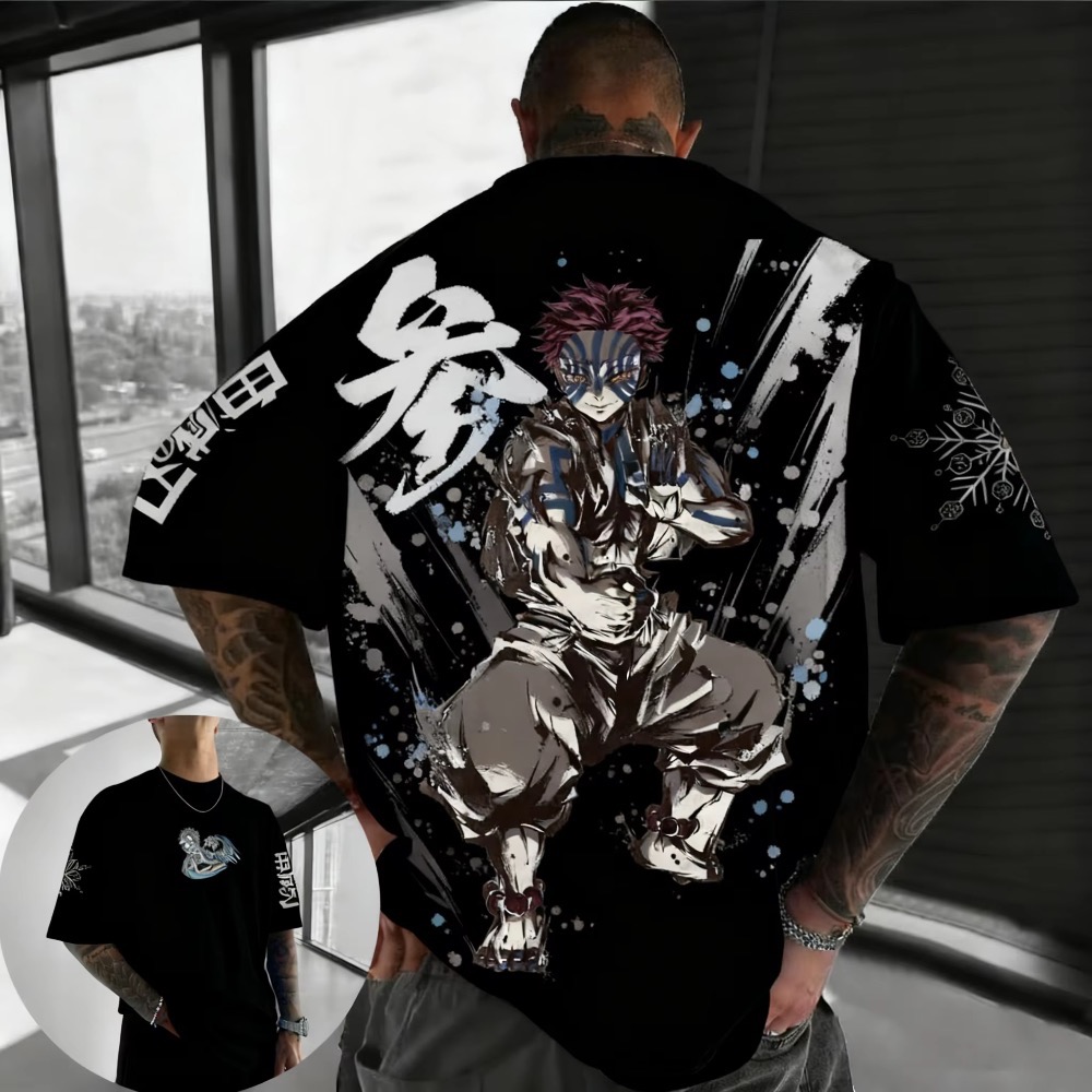 Summer Plus Size Demon Slayer  - Street Fashion In Japan 评论和价格