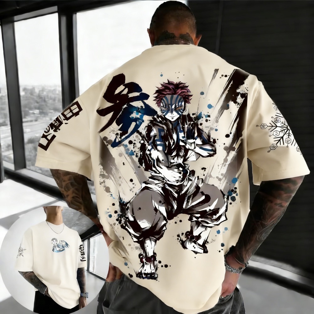 Summer Plus Size Demon Slayer  - Street Fashion In Japan 评论和价格