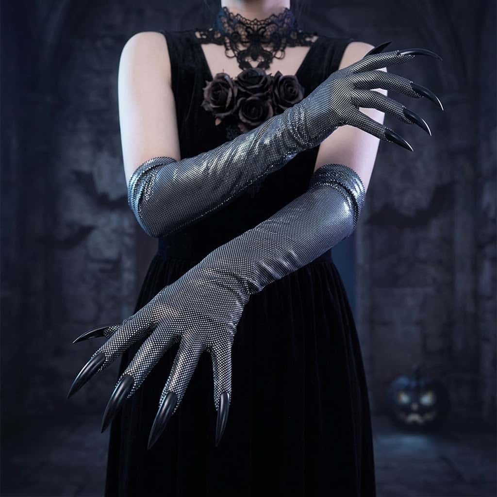 2026 Moon Girl Y2K Gothic Long - Street Fashion Gloves 评论和价格