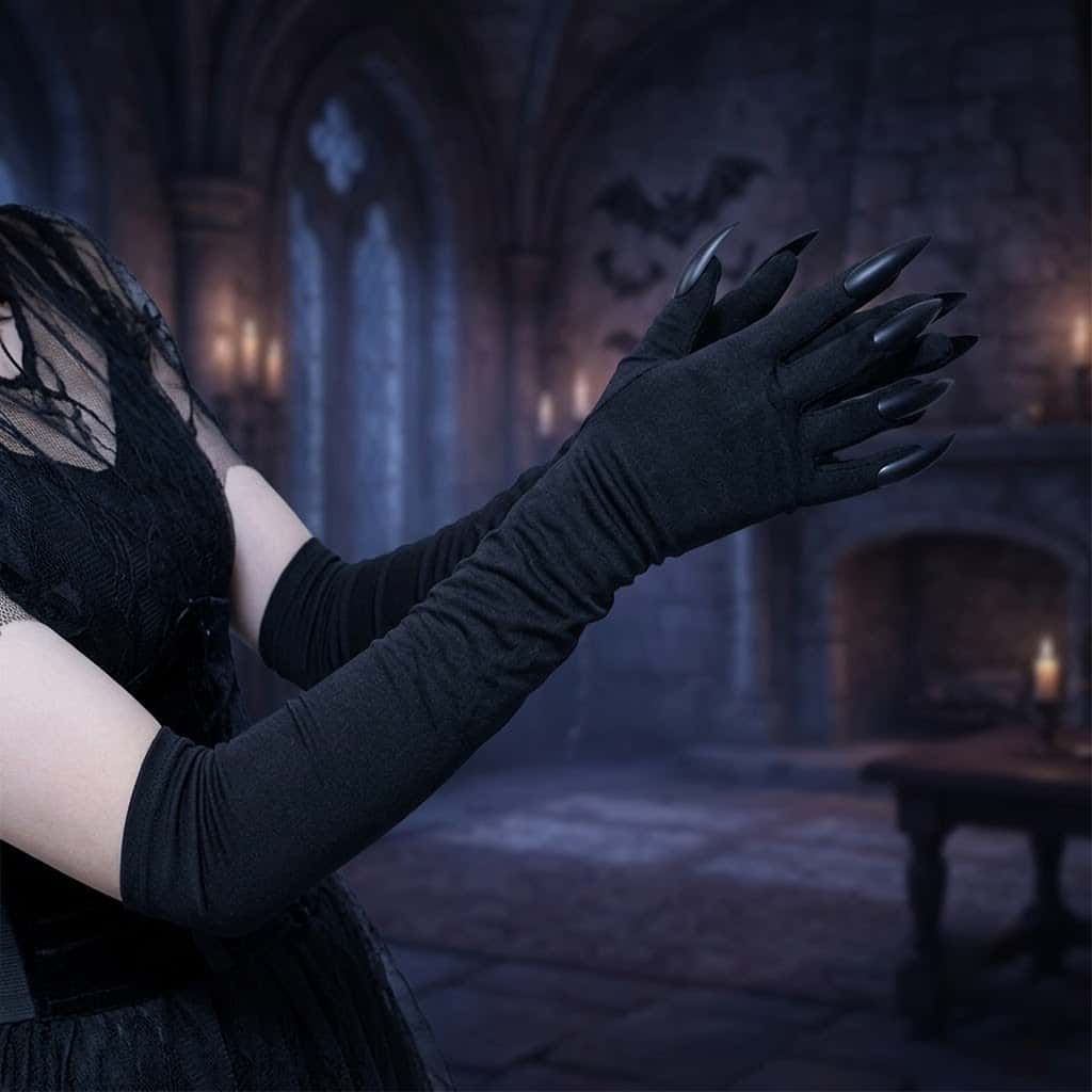 2026 Moon Girl Y2K Gothic Long - Street Fashion Gloves 评论和价格