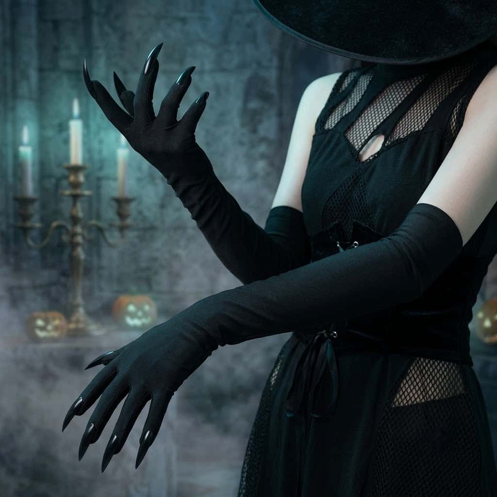 2026 Moon Girl Y2K Gothic Long - Street Fashion Gloves 评论和价格