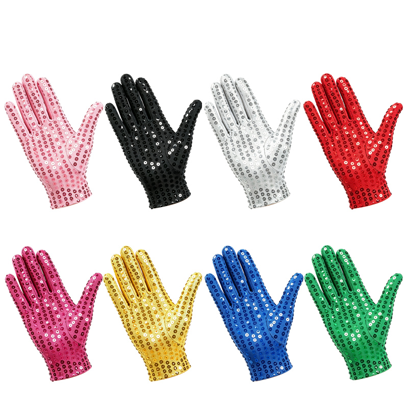 Festival Sequin Gloves for Men - Street Fashion Gloves 评论和价格