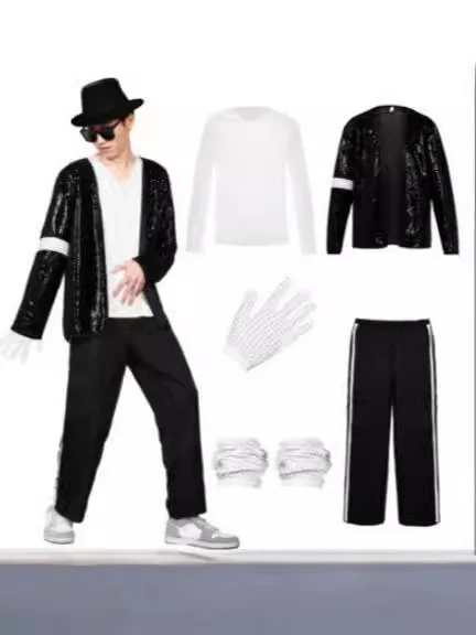Michael Jackson Costume Cospla - Street Fashion Gloves 评论和价格