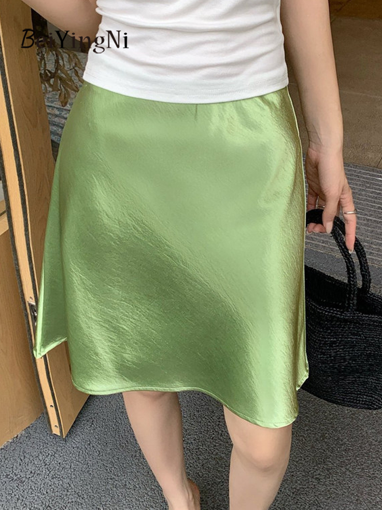 Beiyingni Luxury Satin Short S - Korean Street Fashion Female 评论和价格