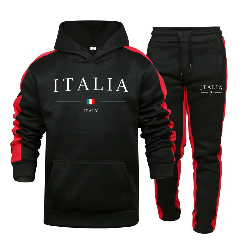 Men's Tracksuit 2 Pcs Sets Fas - Street Fashion Outfit For Men 评论和价格