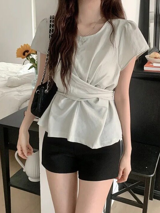 Fashionable Chic Waist-Cinchin - Street Fashion In Korea 评论和价格