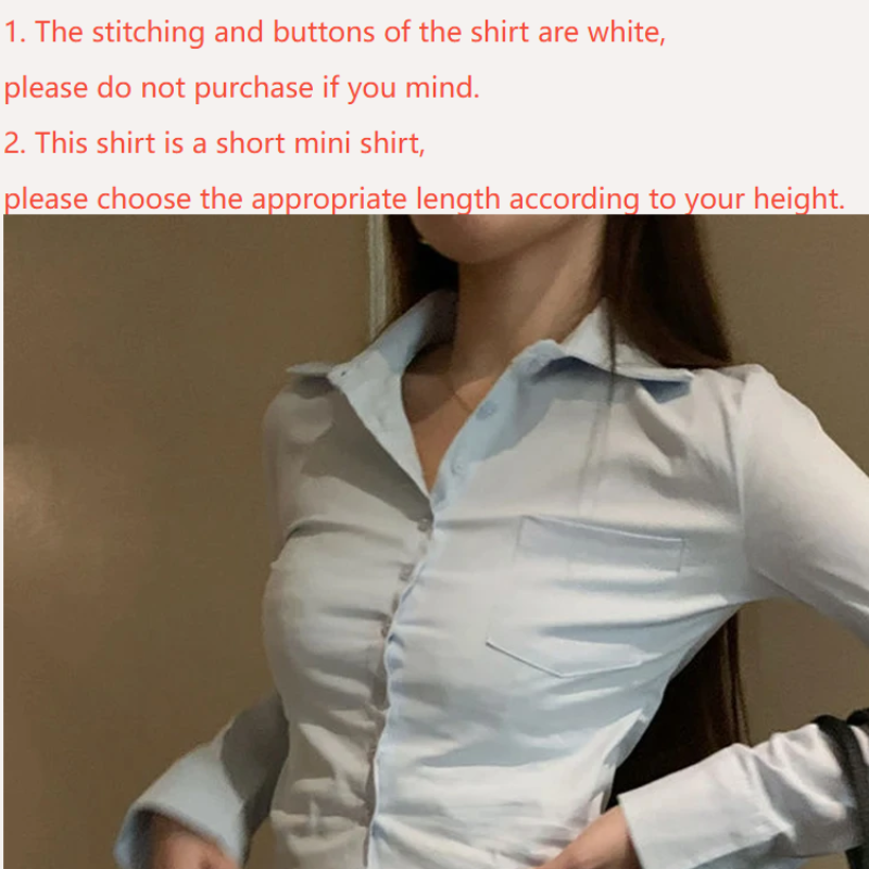 Elegant Women Korean Shirts&Bl - Street Fashion In Korea 评论和价格