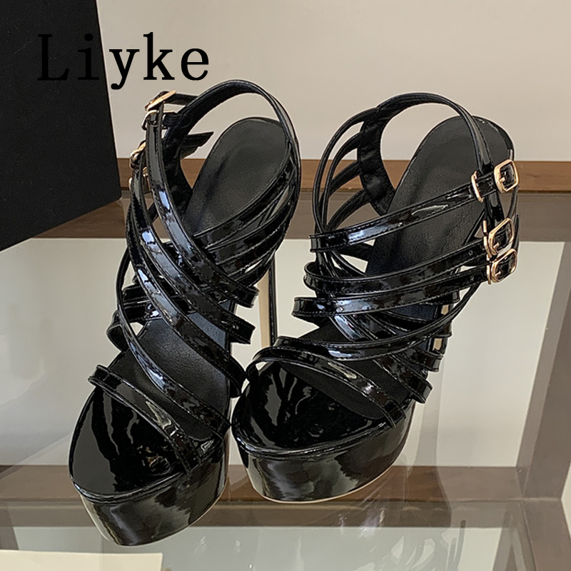 Liyke Summer 17CM Super High H - Street Fashion Ladies 评论和价格