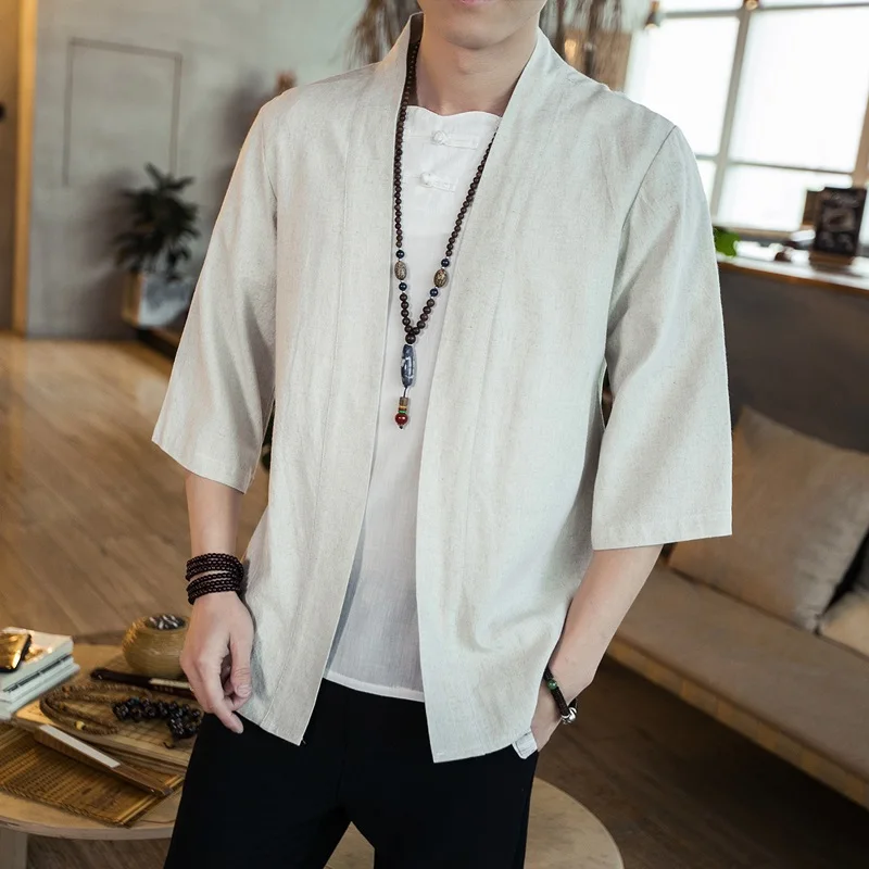 Japanese Kimono Men Cardigan S - Street Fashion In Japan 评论和价格