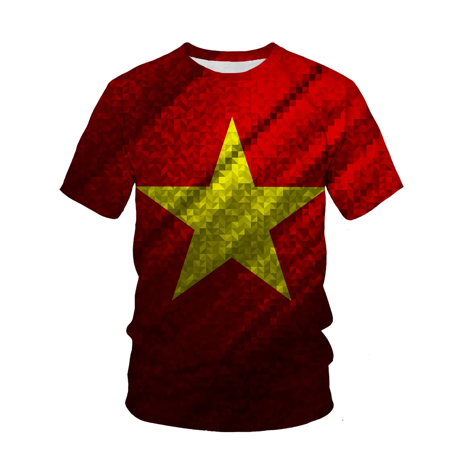 Vietnam Flag Pattern 3d Printe - Street Fashion Vietnam 评论和价格