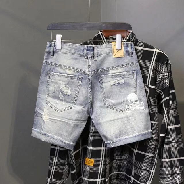 Summer Men's Worn Bead Hole Be - Street Fashion In Korea 评论和价格