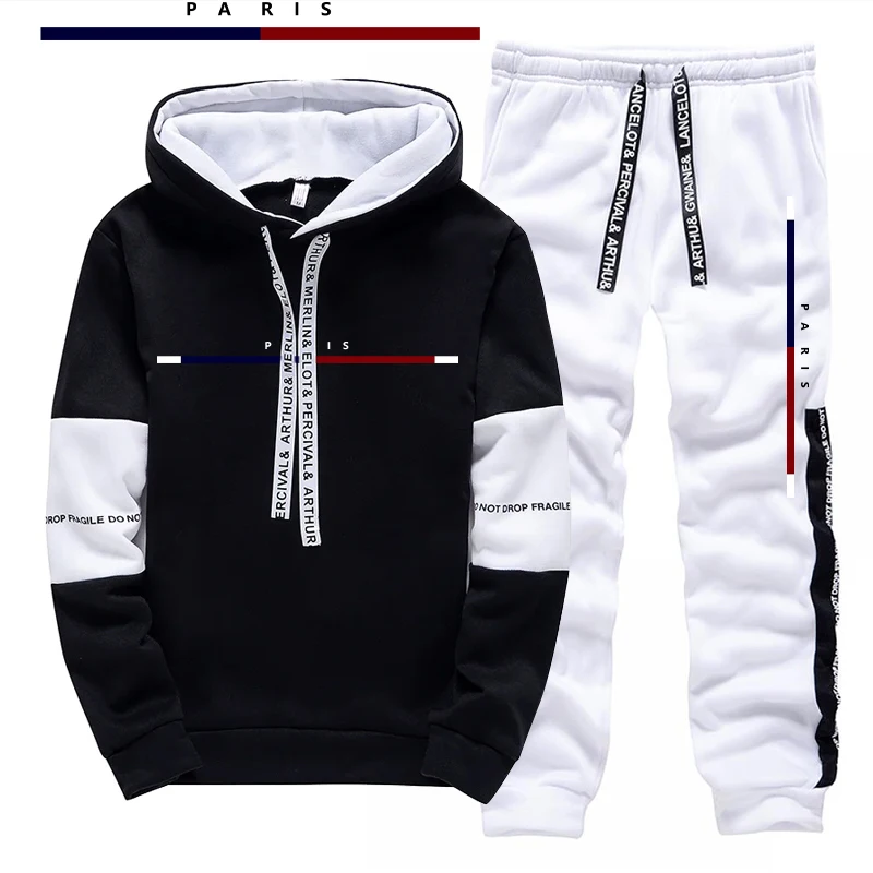 Paris Fashion Printed Men's Se - Street Fashion Outfit For Men 评论和价格
