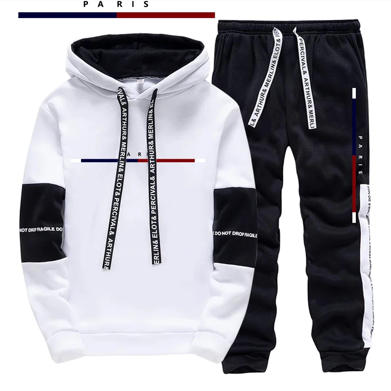 Paris Fashion Printed Men's Se - Street Fashion Outfit For Men 评论和价格